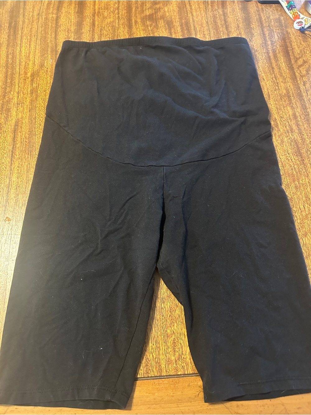Black H&M Maternity Bike Shorts medium